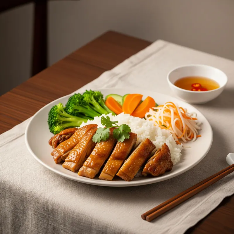 36. Braised Ginger Chicken Rice Plate