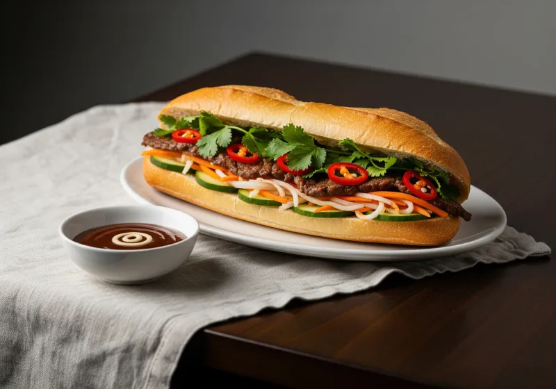 13. Lemongrass Beef Bánh Mì